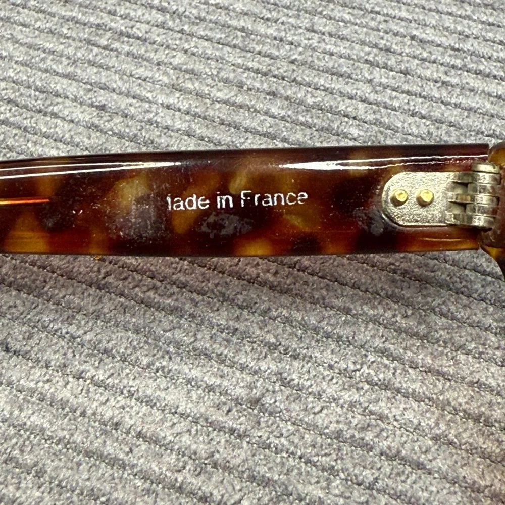 Vintage Tortoise Shell Cat Eye Y2K Eyeglass Frames Made in France Retro Style